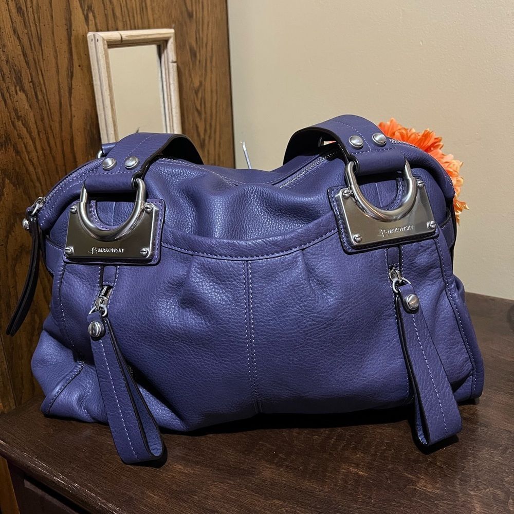 B. MAKOWSKI SOFT LEATHER SATCHEL